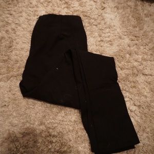 rag and bone black structured leggings